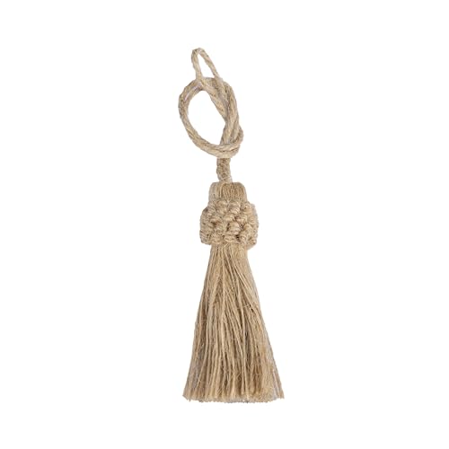 8PCS Tassel Key Colorful Tassel for Cord Loop,Handmade Tassels - color: Jute