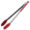 U-Taste Kitchen Tong for Cooking, 600ºF Heat-Resistant Silicone, 16in/Red - color: Red, size: 16 inch