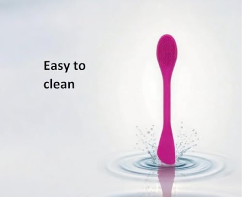 Face Mask/Facial Cleansing Brush,Silicone Scrubber for Face/Lip(Pink) - color: Pink, size: 2pcs