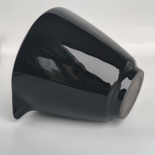 Fine Porcelain Creamer Pitcher for Tea Milk Coffee (Black) - color: Black