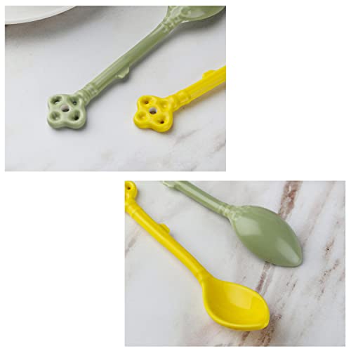 Coffee Spoons Ceramic Espresso Spoons set 6 Demitasse Spoons