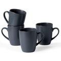 famiware Venus Coffee Mugs Set of 4, 13 oz Ceramic Stoneware Mug Cup Set - color: Charcoal, size: 4pcs