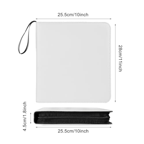 Large Polaroid Photo Album Binder, 240 Pockets. White - color: White