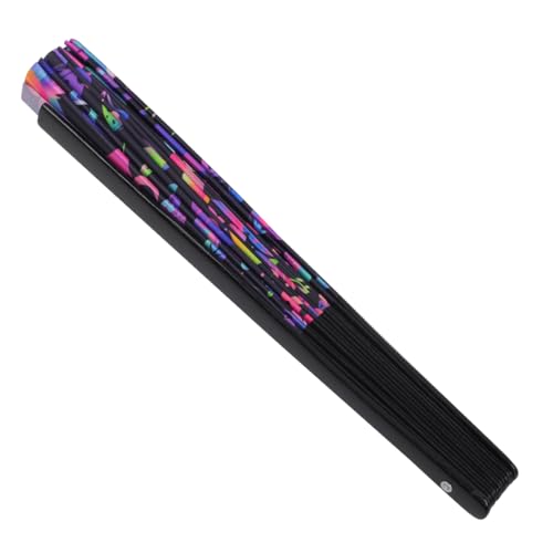 Large UV Glow Rave Fan, Line Dance Clap Folding Fan Clack Folding Hand Fan for Dancing, Halloween, Music Festival, Club, Dance, Party(Small Mushrooms) - color: Small Mushrooms