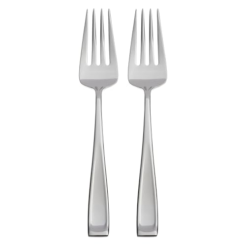 Oneida Moda 2-Piece Silverware Serving Forks, Flatware - style: Serving Forks, 2-Piece Set