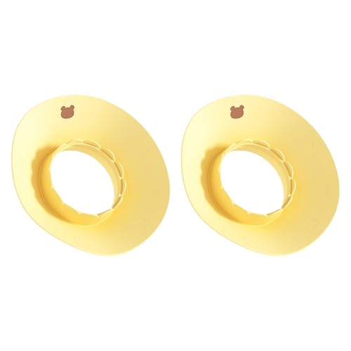 1pair Silicone Wristband Waterproofed Face Wash Wristbands Skincare Wrist Guards for Make up Shower Wrist Guards - color: Yellow