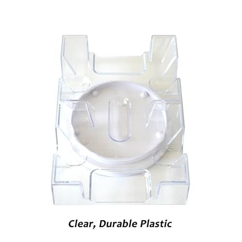 DNB Revolving Playing Card Tray - 2 Deck Plastic Rotating Canasta Card Holder - style: 2 Deck