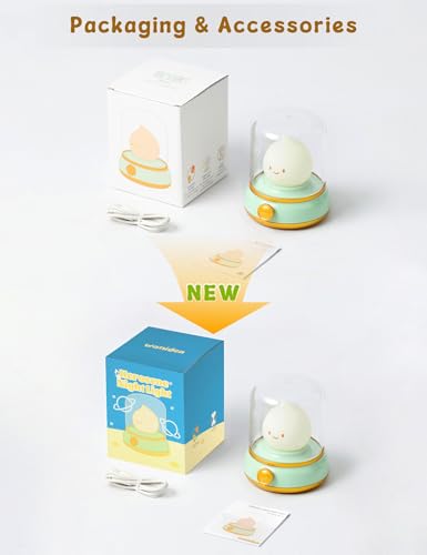 WANIDEA Kids Night Light, Cute Desk Lamp, Holloween Decor - color: Flame Green