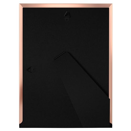 eletecpro 5x7 Enamel Picture Frame with Real Glass Cover, White, 2-Pack - color: White & Rose Gold, size: 5x7