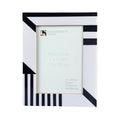 Handicrafts Home Handmade Resin Inlay Modern Black White Picture Frame, 5x7 - color: SILHOUETTE-SHAPE., size: 5X7