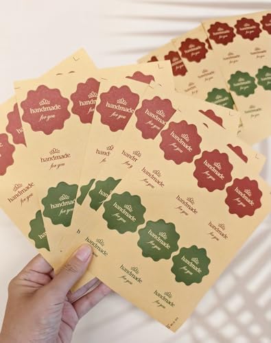 480 Lovely Cute Handmade Label Seal Sticker Handmade Bakery Decorative Sticker (Style-2)
