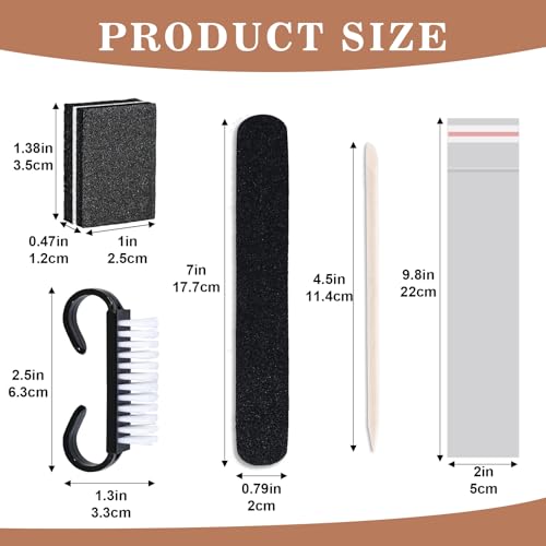 20 Sets Disposable Manicure Kit(20 Set-Black) - size: 20 Set-Black
