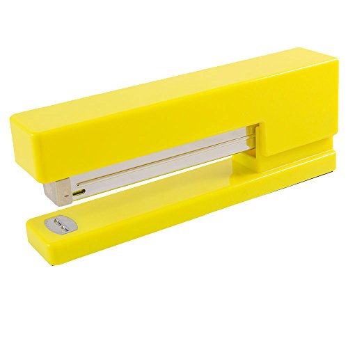JAM PAPER Modern Desk Stapler - Yellow - Sold Individually - color: Yellow, size: Pack of 1