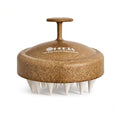 HEETA Scalp Massager Hair Growth Scrubber for Dandruff Removal Hair Care - color: Brown