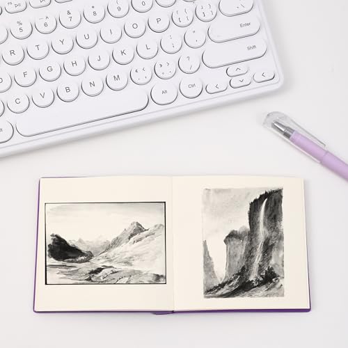 BOBO RABBIT 3 Pack Mini Blank Notebooks Pocket Size No Line Journal Notebook Total 600 Pages Small Softcover Vegan Leather Sketchbook Cartoon Puppy Dog Pattern Memo Notepads with Pen Holder for Students Women Writing Diary Sketch, 3.9"x3.9" Inner(Mini Squ