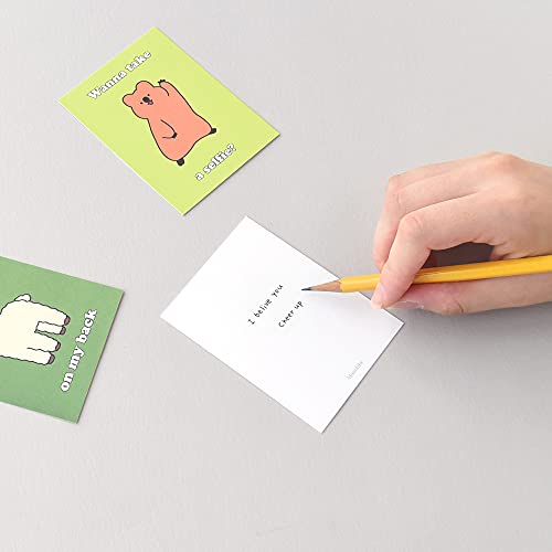 Monolike Day-by-day Card, Story town Ver.2 - Mix 36 Mini Single cards, 36 envelopes, 36 stickers Package - color: Story town Ver.2