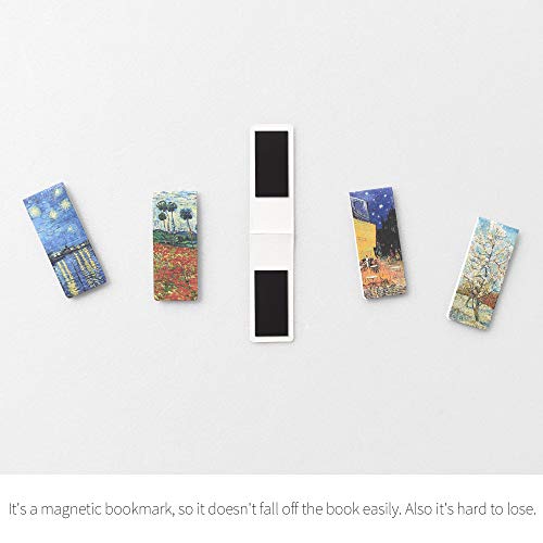 Monolike Magnetic Bookmarks Vincent Van Gogh ver.2, Set of 5 - color: Vincent Van Gogh Ver.2