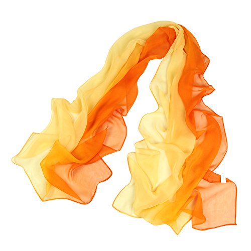 PANTONIGHT Long Chiffon Sheer Scarf Gradient Shaded Colors Lightweight Scarf For Womens - color: Color 083