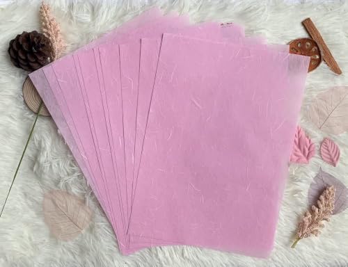 A5 50 Sheets Natural Fiber Mulberry Tree, Mulberry paper Sheets Square Origami, Arts Folding Craft, Decoration, Paper for DIY Crafts. 8.3" x 5.8" (Pastel Tone, A5) - color: Pastel Tone, size: A5