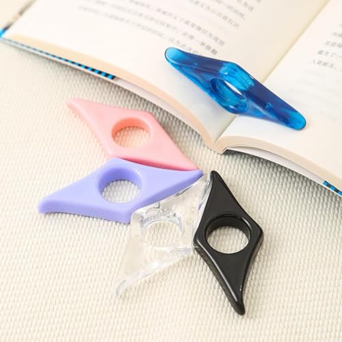 Purple Book Page Holder Thumb Book Holder Ring Book Opener Bookmark Reading Accessories for Teachers Literary Readers Book Covers and Book Accessories,Page Holder Reading Ring Holder