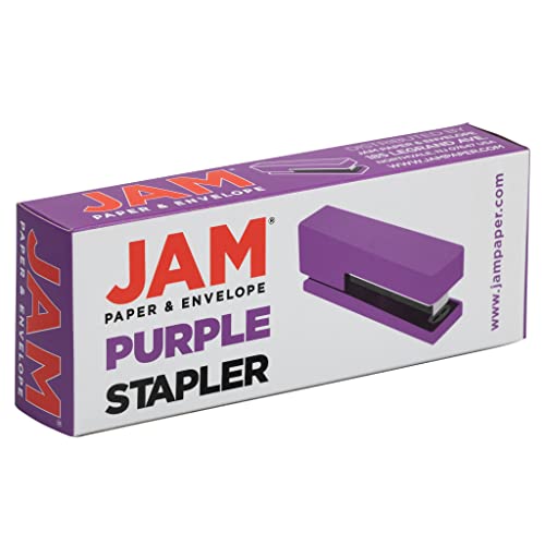 JAM PAPER Modern Desk Stapler - Purple - Sold Individually - color: Purple, size: Pack of 1