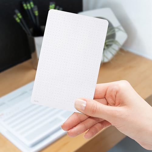 Notsu Dot Grid Small Desk Notepad 2 Pack, 3.9" x 6.3" - size: 3.9" x 6.3", style: Dot Grid