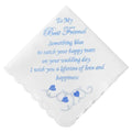 Wedding Handkerchiefs Something Blue Gifts for Bride & Groom - color: Wedding Gift from Friends