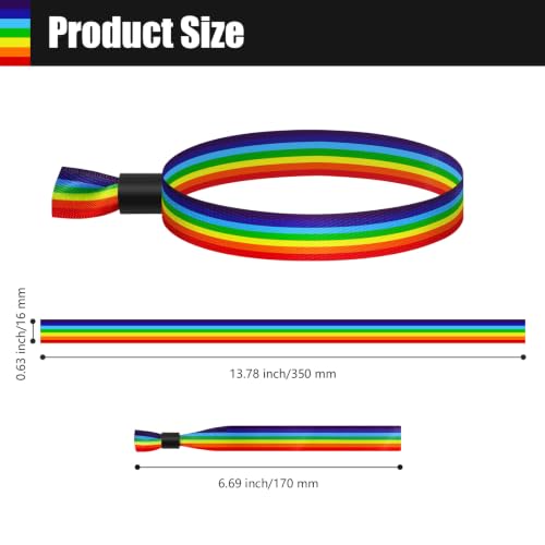 100 Pcs Cloth Wristbands, Disposable Wristbands for Events(Color : Rainbow) - color: Rainbow