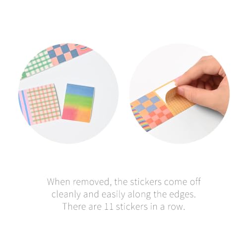 Monolike Wow Sticker Unmatched Friends Pattern Series.3 + Series.4 Set - Mini Size Cute Stickers, Square Stickers - color: Unmatched Friends Pattern Wow Series.3 + Series.4