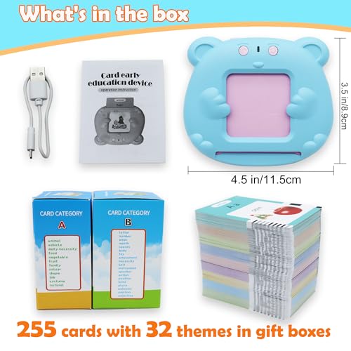 MAYAPHILOS English and French Talking Flash Cards with 510 Sight Words - size: 510 Words French and English
