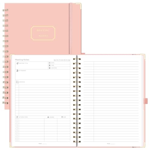 EMSHOI Meeting Notebook Agenda, 100 Pages, B5 Size (8" x 10.2") - color: Pink, size: B5
