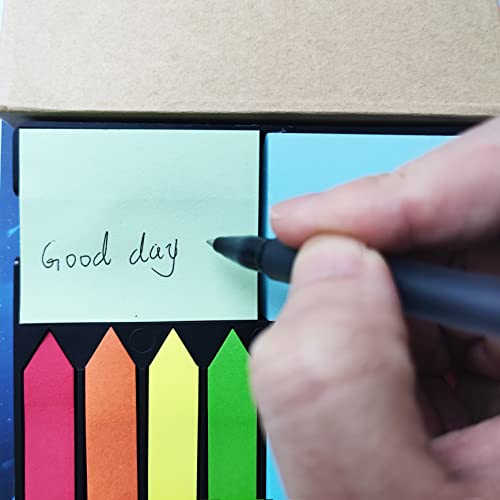 Tape Flags Assorted Color Combo Pack, Arrow Flag Tabs Colored Sticky Notes for Page Marker Bookmarks and Message Post by BLUECC