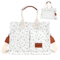 LHMTQVK Canvas Tote Bag for Women, Work & Bible Study Handbag - color: Gray Flower