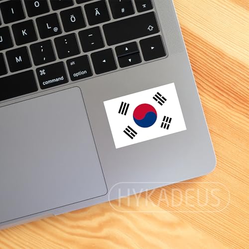 (3Pcs) South Korea Flag Stickers – South Korean Sticker Decals, 3" x 2" - color: South Korea