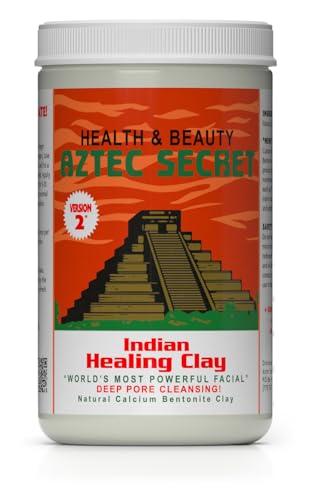 Aztec Secret – Indian Healing Clay – Deep Pore Cleansing Facial & Body Mask – The Original 100% Natural Calcium Bentonite Clay – New Version 2-32 Oz (Pack of 1) - size: 32 Ounce (Pack of 1)