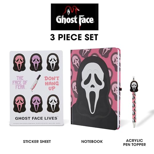 Ghost Kids Stationary Set for Girls and Boys, Journal Kit with Pen - color: Ghost