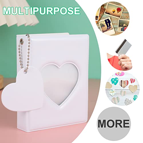 FRIUSATE Kpop Photocard Holder Book, 32 Pockets, 3 Inch, White - color: White