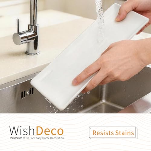 WishDeco Ceramic Serving Platters Set of 4, Rectangle Serving Trays 12 Inch - size: 12 inch