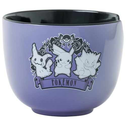 Silver Buffalo Pokémon Ghost Trio Ceramic Ramen Bowl Set, 20oz - color: Pokemon Ghost Pokemon Spoon, size: 20 Ounces (With Spoon)