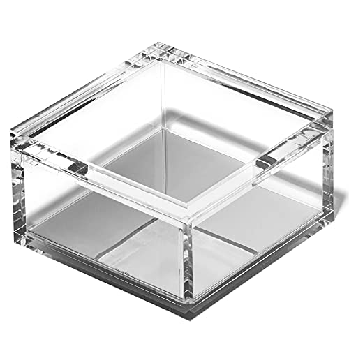 OfficeGoods Acrylic Desk Organizer with Silver Base, Medium - color: Silver, size: Medium