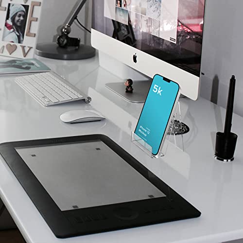 Boloyo Acrylic Book Stand with Ledge,10PC 4 Inch Clear Acrylic Display Easel Transparent Display Stand Holder Tablet Holder for Displaying Books,Magazine,Plate,Pictures,Artworks, CDs - size: 4 inch(10PC)