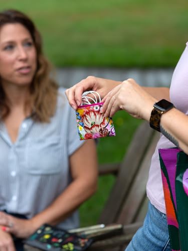 Blue Q Coin Purse - Cute Coin Pouch for Men & Women, Small Pouch Organizer - color: Blossom