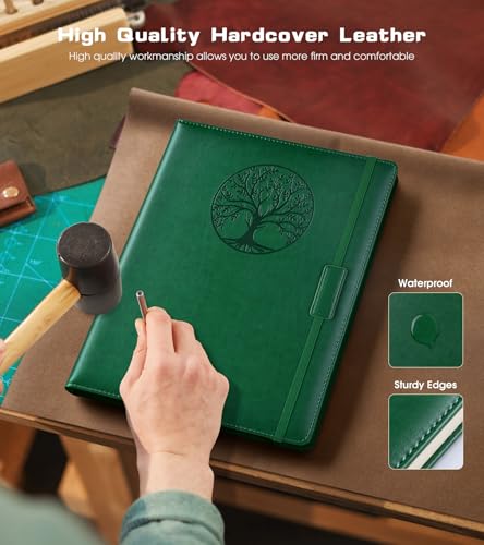 Biuwory Leather Journal Notebook,256 Thick Lined Pages,Hardcover 5.7"×8.3" - color: Green, size: Lined-256 Pages (5.7"×8.3")