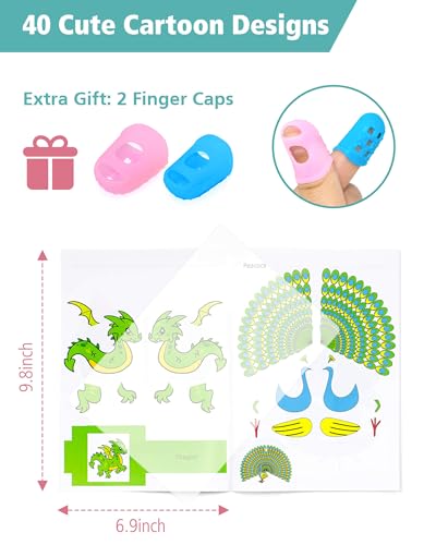 3D Pen Painting Drawing Book, 40 Pattern Thick Paper Templates - color: Happy Time