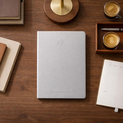 Nextnoid A5 LIned Notebook - 160 Pages, 120 GSM Paper, Silver Grey - color: Silver Grey, style: Lined 160 Pages