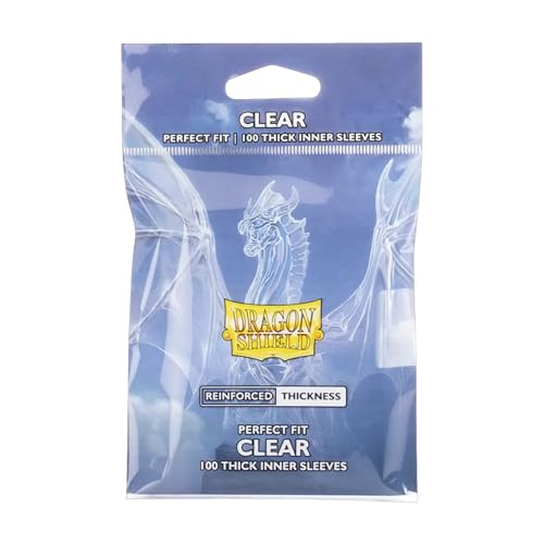 Dragon Shield - Standard Perfect Fit Thick Inner Sleeves - (100 Sleeves) - Clear - color: Thick Inner Clear