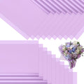 CCIJESW 20 Sheets Flower Bouquet Wrapping Paper Pure Purple - color: 008-Slightly Transparent Purple