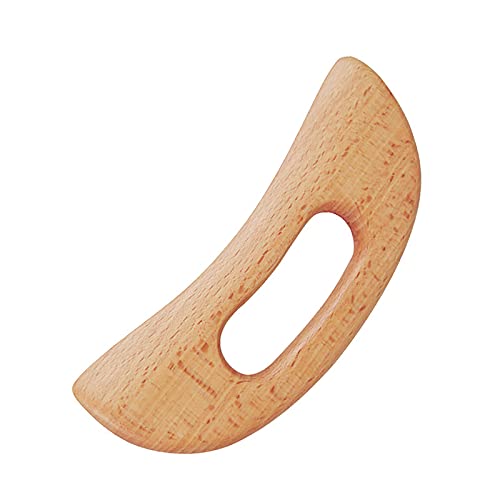 FKYzixeh Lymphatic Drainage Massager, Wooden Gua Sha Tool for Body, Manual Massage Scraper for Anti Cellulite and Relieve Muscle Fatigue, Body Gua Sha Paddle (Style A)