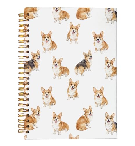 VNWEK Corgi Dog Spiral Notebook Journal 5.5x8.3 Inch - color: Corgi