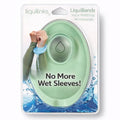 LiquiBands Face Washing Wristbands - Original Drip Catch Cuffs (Green, S/M) - color: Sage Green, size: S/M